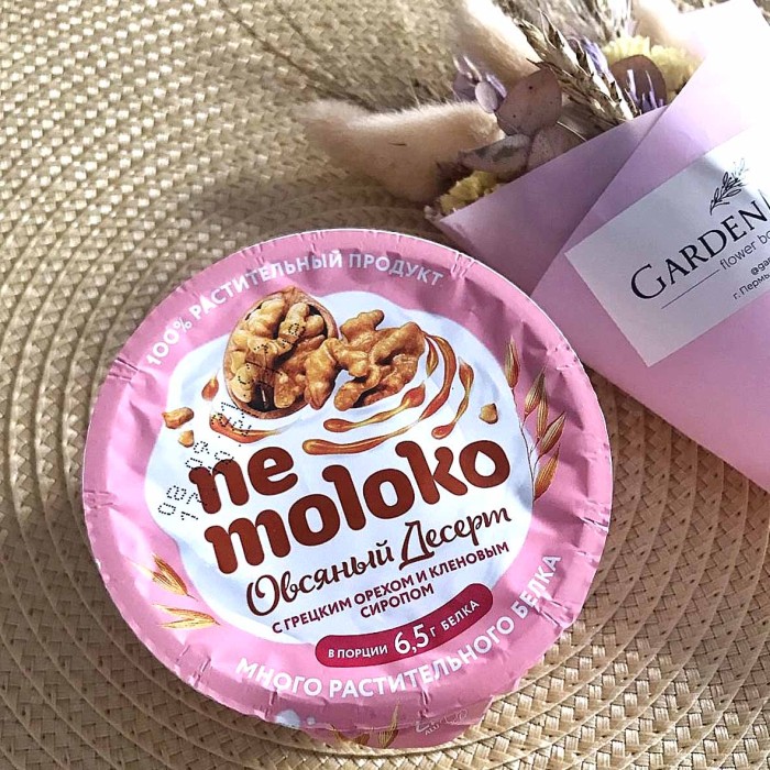 Десерт Nemoloko овсяный грецкий орех-кленовый сироп 130гр пэт