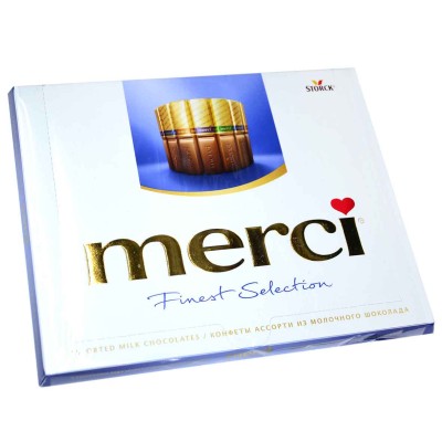 Конфеты Merci Finest Selection молочный шоколад 250гр к/у