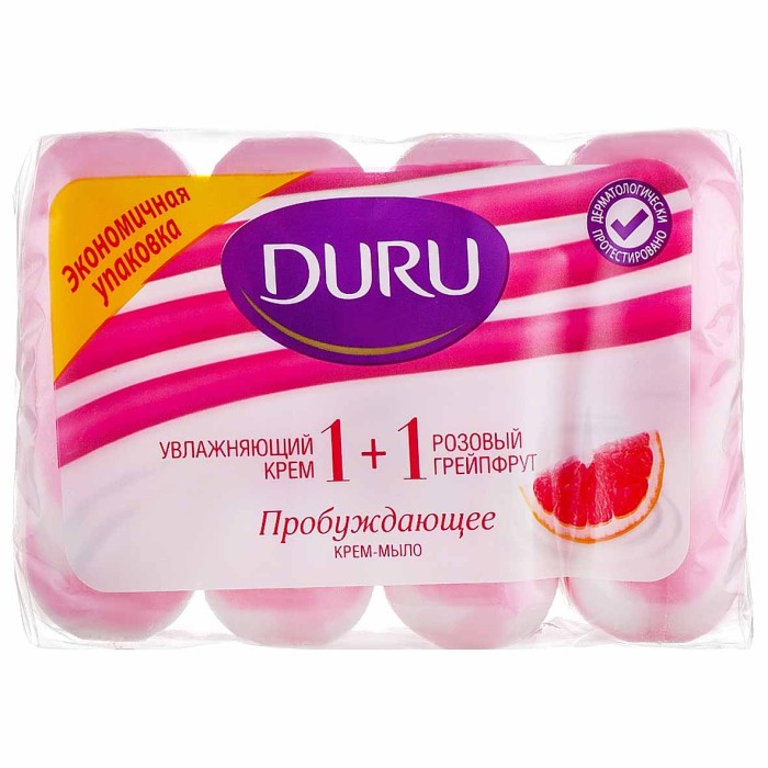 Мыло Duru Soft Sens Pink Grapefruit 4*80гр м/у