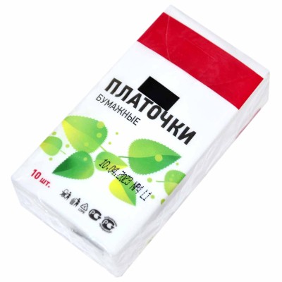 Платочки бумажные 365дней 2-сл м/у