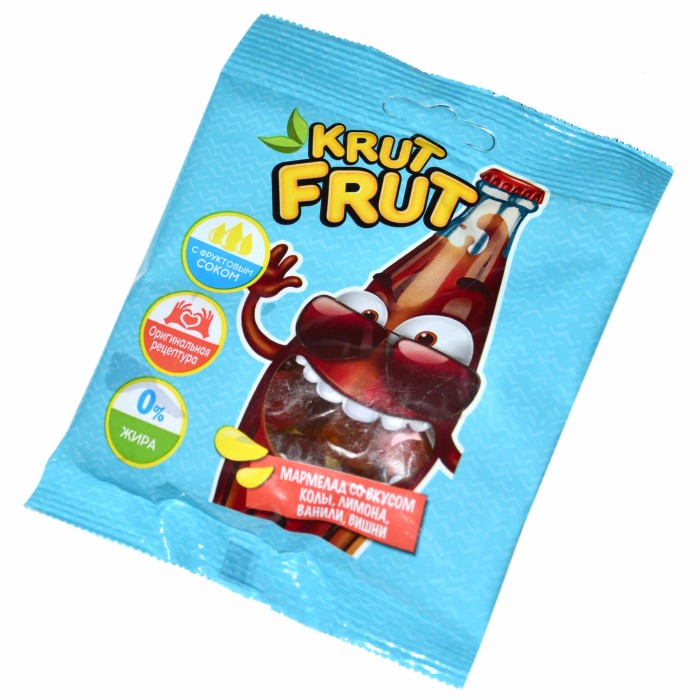 Мармелад жевательный KrutFrut Веселые бутылочки 70гр м/у