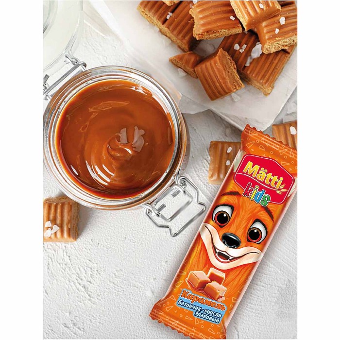 Батончик мюсли Mätti Kids Злаковый карамель 24гр м/у