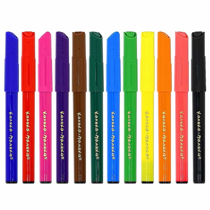 Фломастеры Каляка-Маляка толстые 12цв артФТКМ12