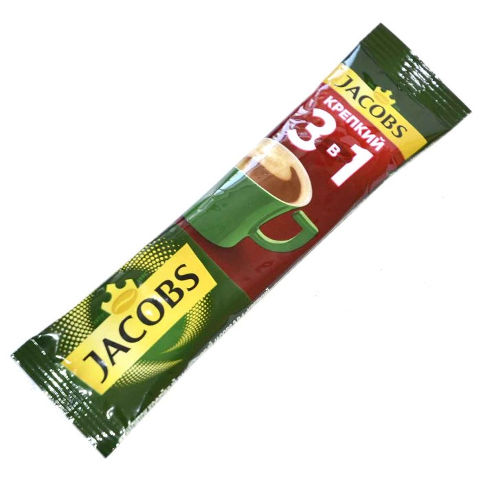 Кофе Jacobs крепкий 3в1 13,5гр м/у