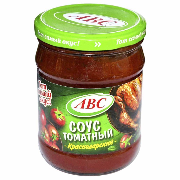 Соус АВС  Краснодарский стерилизованный 500гр ст/б