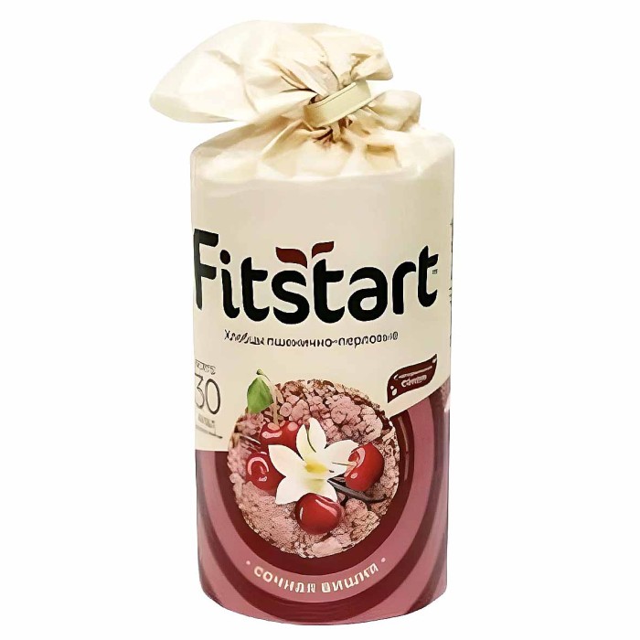 Хлебцы Fitstart пшенично-перловые Сочная вишня 100гр м/у