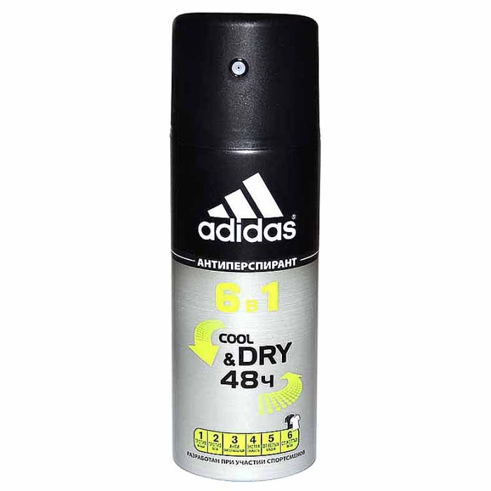 Дезодорант Adidas Man Cool&Dry 6в1 150мл ж/б