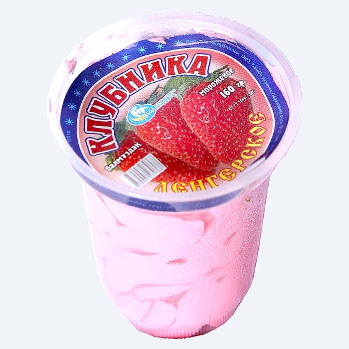 Мороженое Lengerskoe с ароматом клубники 160гр пэт