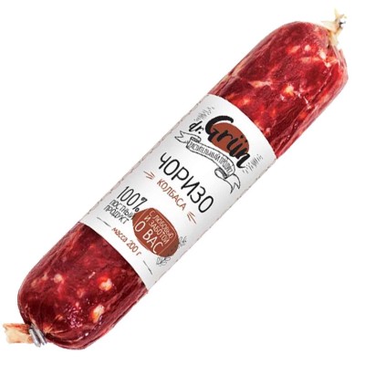 Продукт растительный Dr.Grun Колбаса п/к Чоризо 200гр в/у