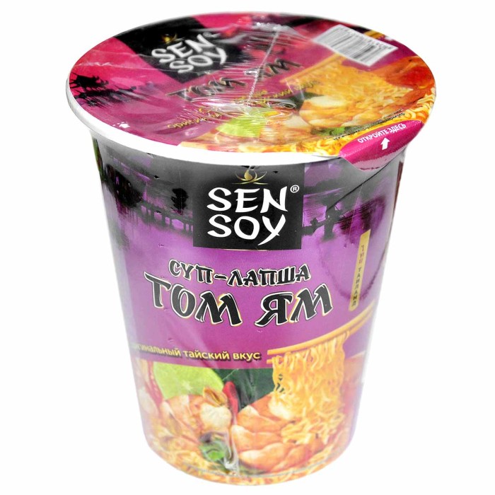 Суп-лапша Sen Soy Том Ям 65гр стакан