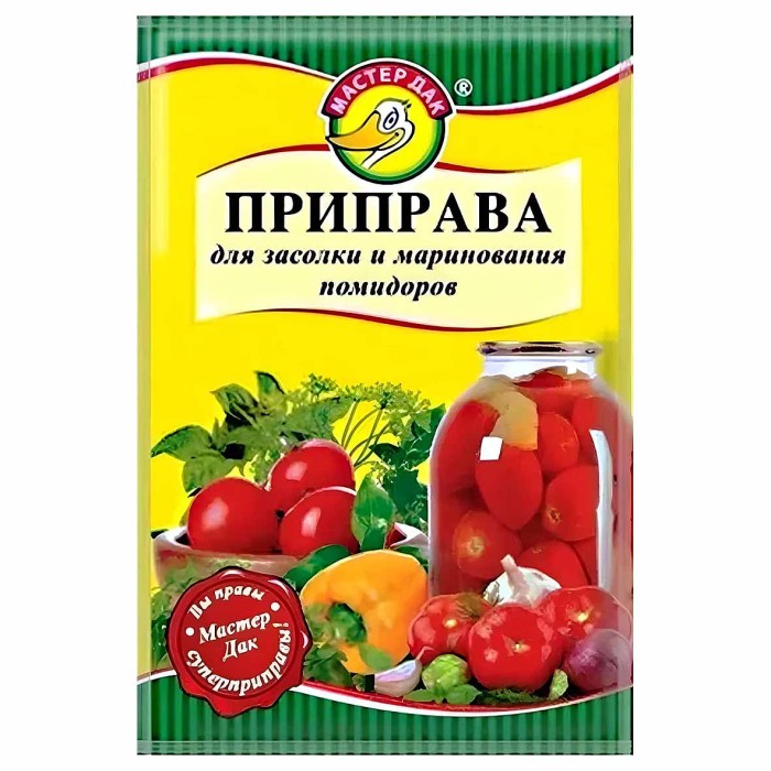 Приправа Мастер Дак для засолки и маринования помидор 30гр м/у