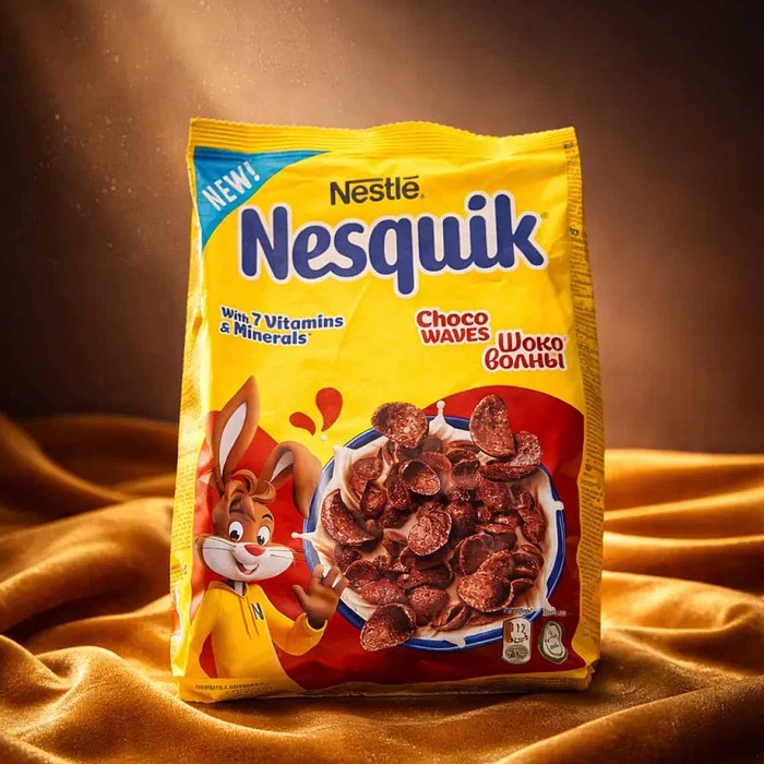 Завтрак готовый Nesquik Choco waves 210гр м/у