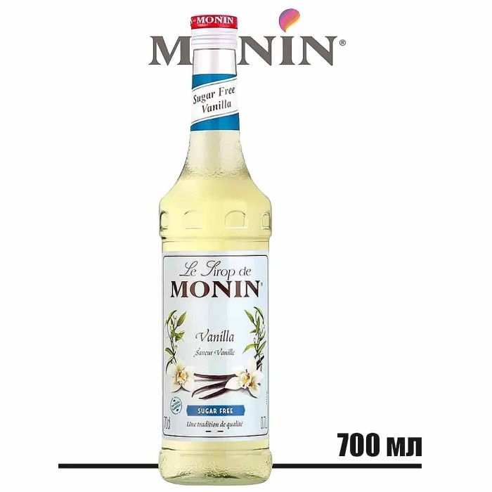 Сироп Monin Ваниль без сахара 700мл ст/б