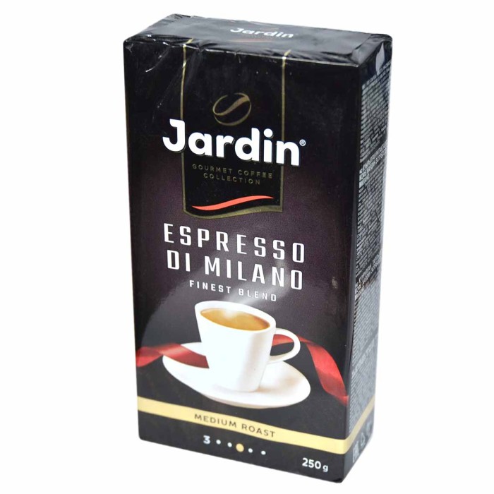 Кофе Jardin Espresso stile di Milano жареный молотый 250гр в/у