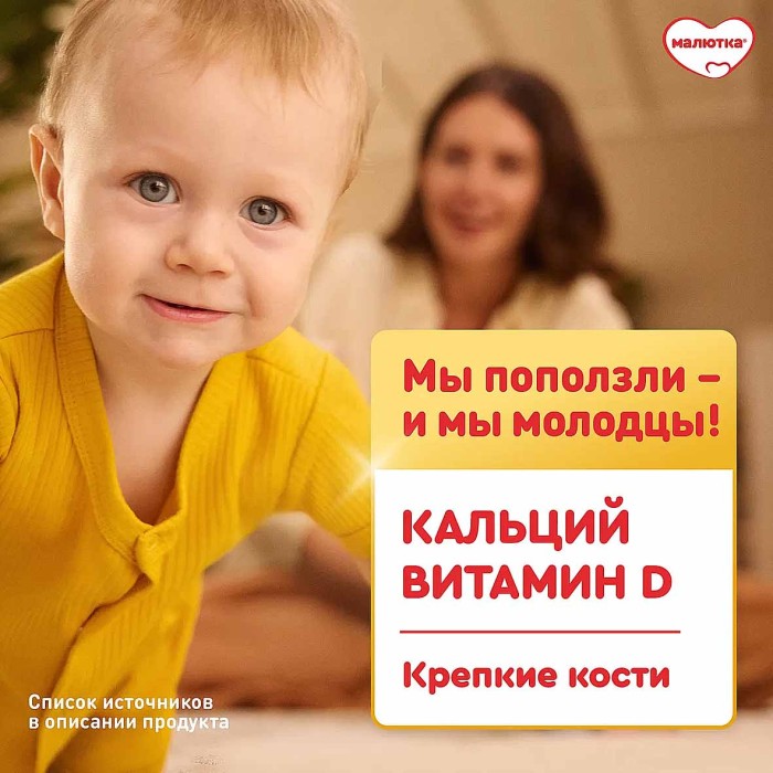 Смесь Малютка 2 молочная с 6мес 900гр к/у