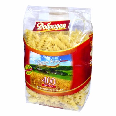 Макароны Добродея спираль фузили №17 400гр м/у