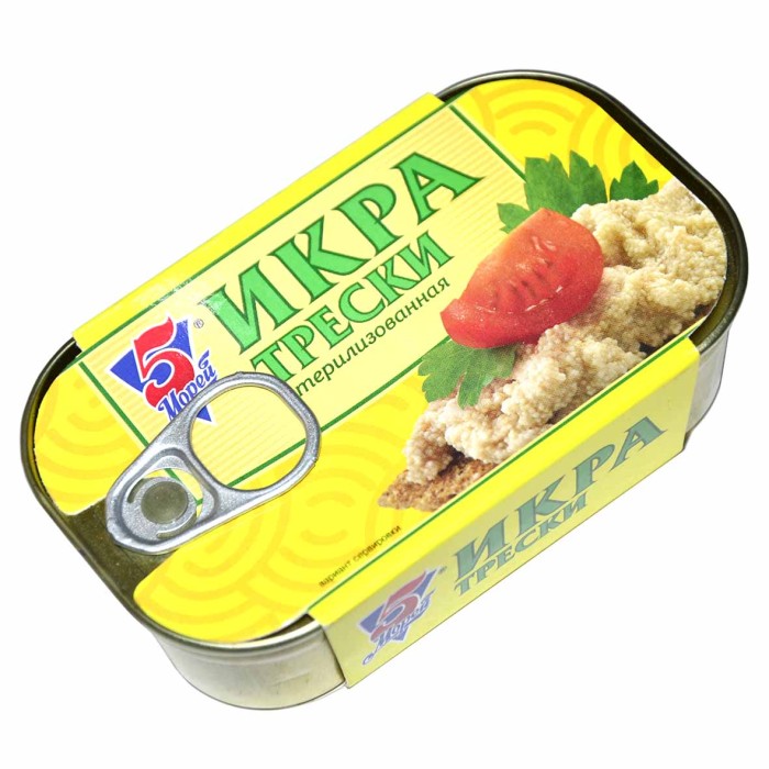 Икра 5 Морей трески 120гр ж/б ключ