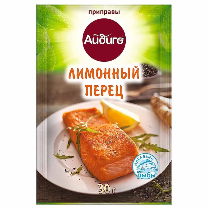 Приправа Айдиго Перец лимонный 30гр м/у