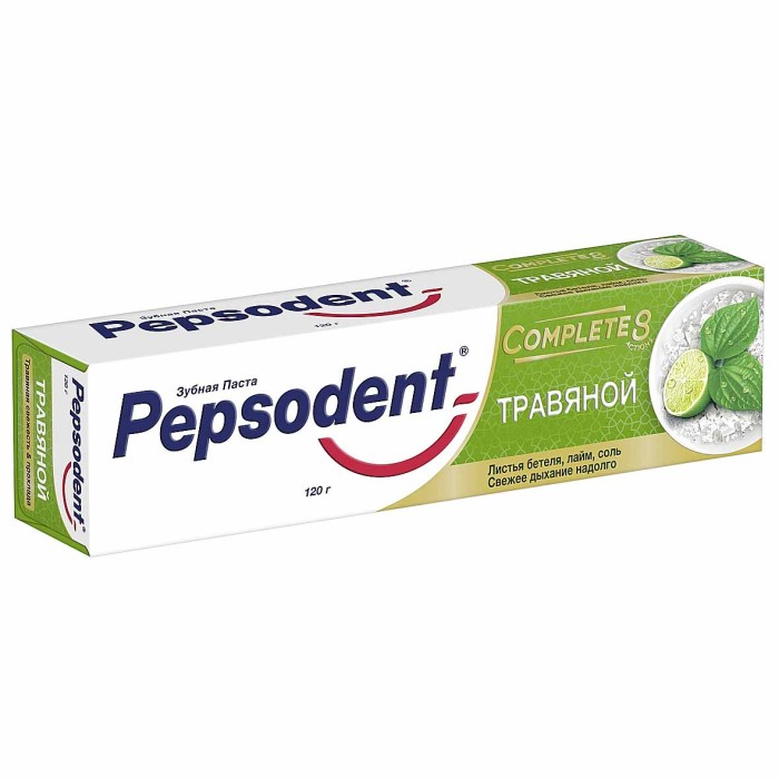 Паста зубная Pepsodent Complete 8 травяной 120гр