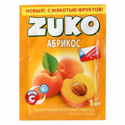 Напиток растворимый Zuko Абрикос 25гр м/у
