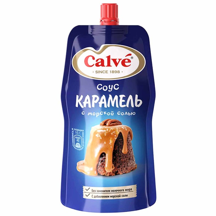 Соус Calve Десертный карамель с морской солью 230гр д/п