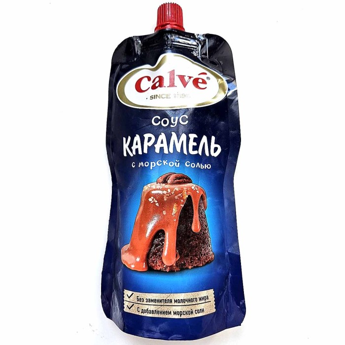 Соус Calve Десертный карамель с морской солью 230гр д/п