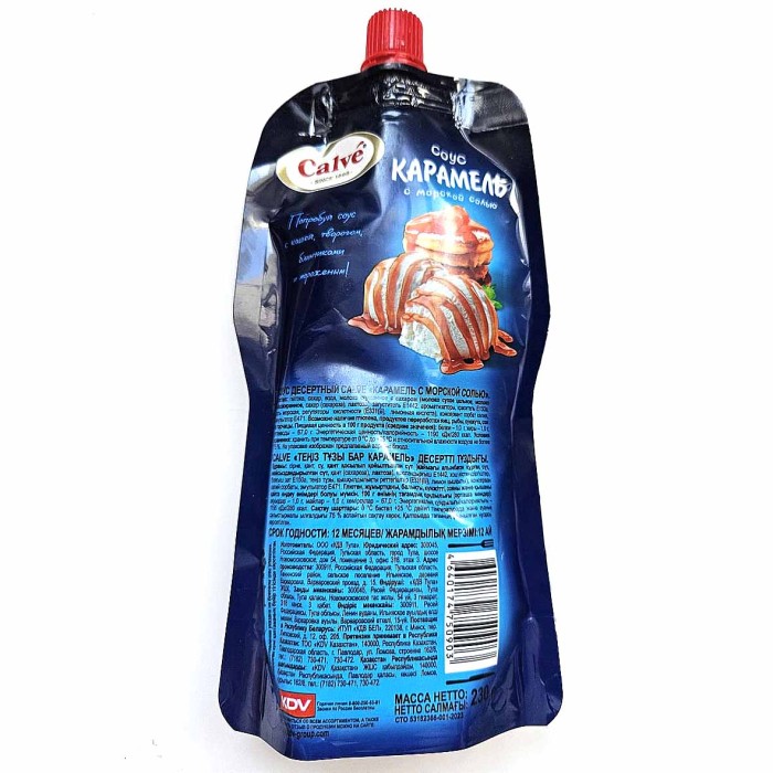 Соус Calve Десертный карамель с морской солью 230гр д/п