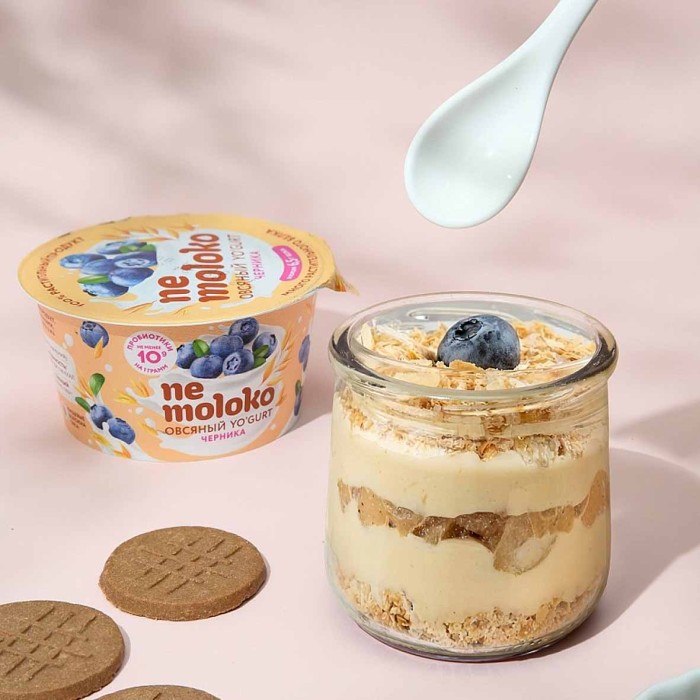 Десерт Nemoloko овсяный с черникой 130гр пэт