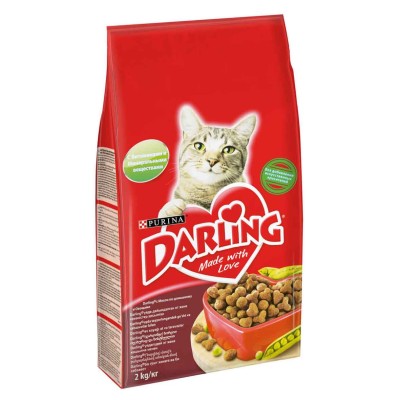 Корм для кошек Darling мясо,овощи 2кг м/у