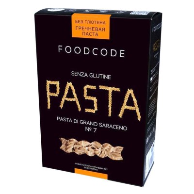 Паста Foodcode гречневая без глютена №7 250гр к/у