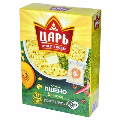 Крупа пшено Царь 400гр к/у