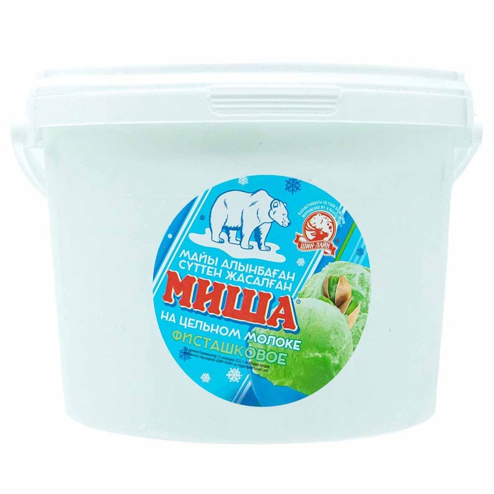 Мороженое Миша Фисташка 1000гр ведро