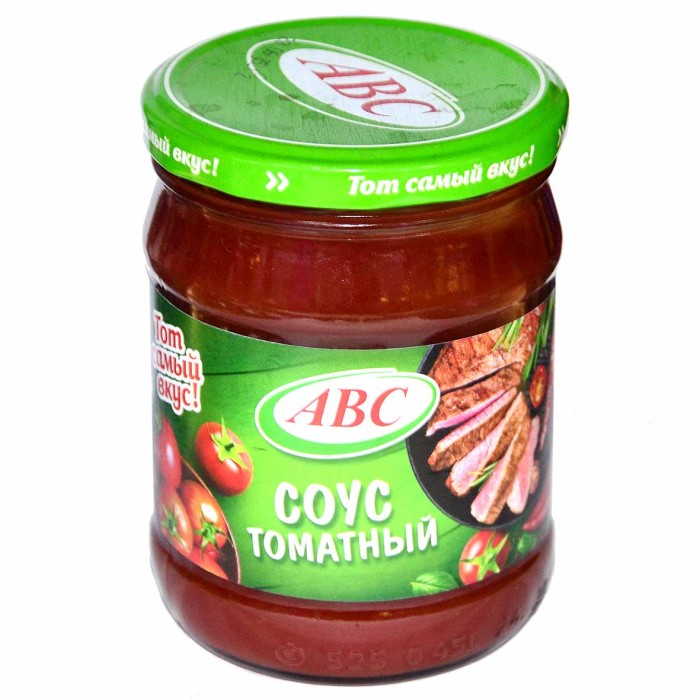 Соус АВС  томатный 500гр ст/б