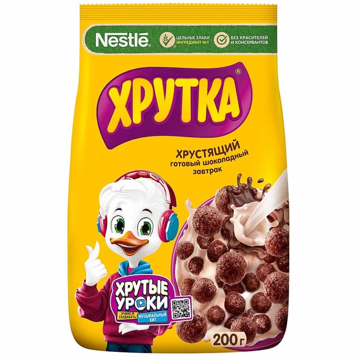 Завтрак готовый Хрутка шоколад  200гр м/у