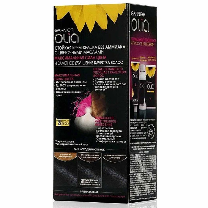 Краска для волос Garnier Olia 1.10 Холодный сапфир к/у