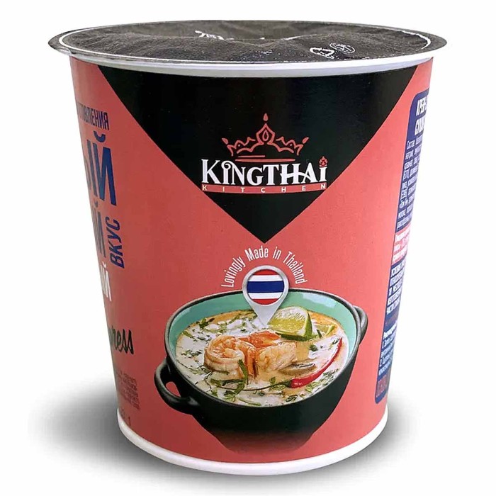 Крем-суп Kingthai Kitchen Том Ям острый-сливочный 35гр стакан