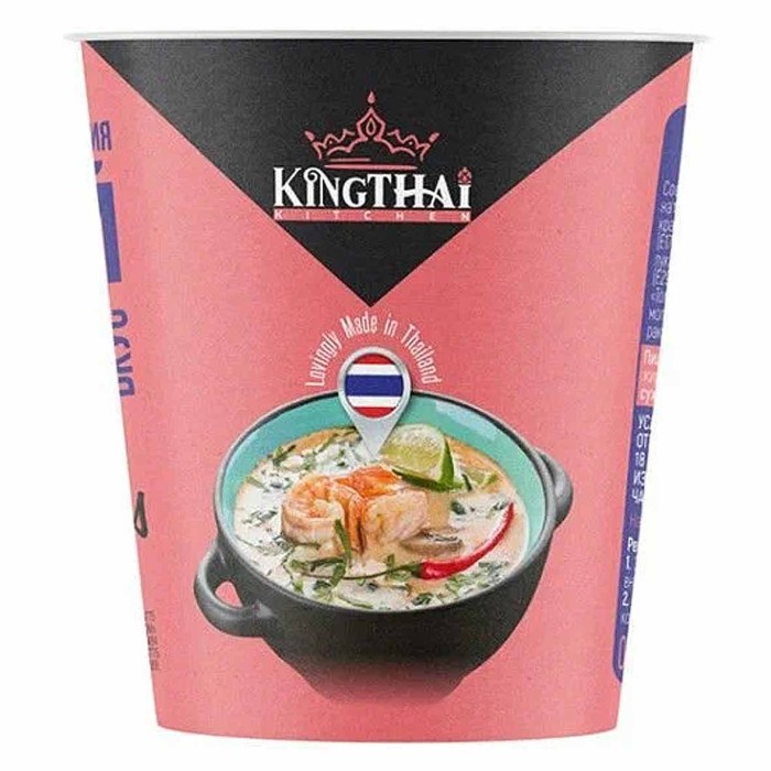 Крем-суп Kingthai Kitchen Том Ям острый-сливочный 35гр стакан