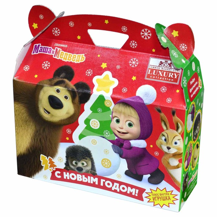 Подарок новогодний Common Market Сумочка Маша и Медведь 500гр к/у