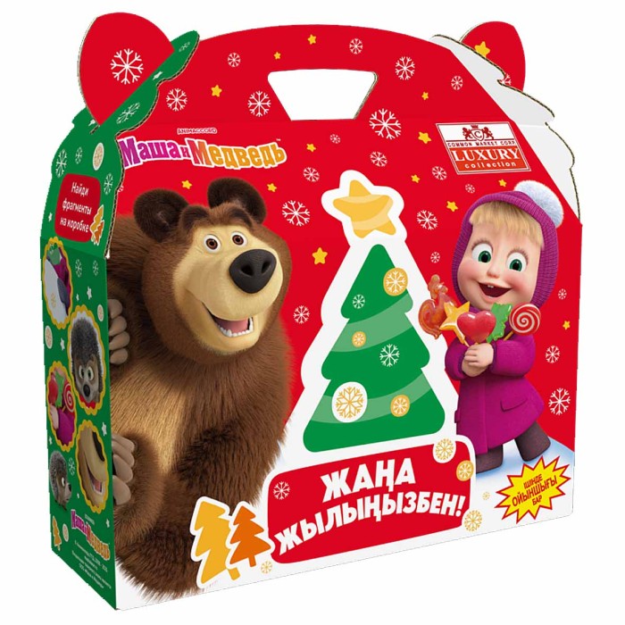 Подарок новогодний Common Market Сумочка Маша и Медведь 500гр к/у