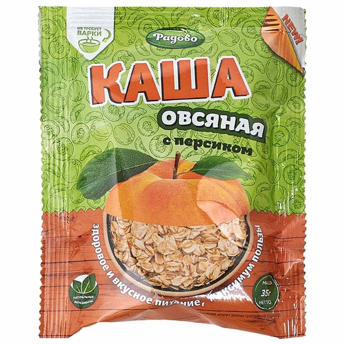 Каша овсяная Радово с персиком 35гр м/у