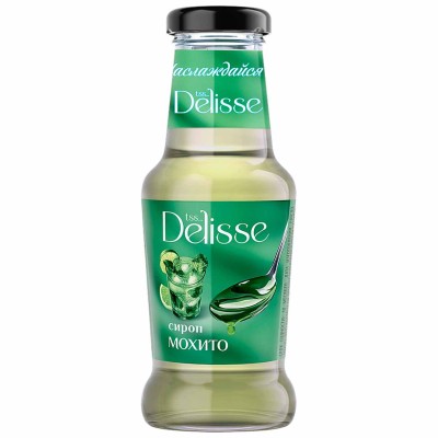 Сироп Delisse десертный Мохито со вкусом лимона и мяты 250мл ст/б