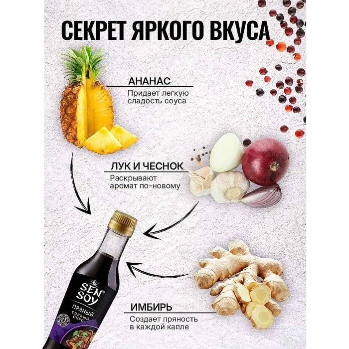 Соус соевый Сэн Сой Пряный 250мл ст/б