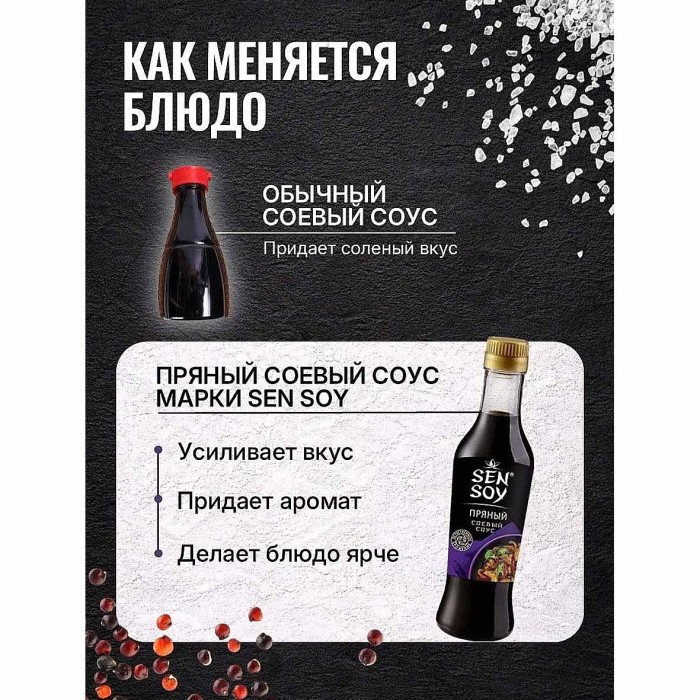 Соус соевый Сэн Сой Пряный 250мл ст/б