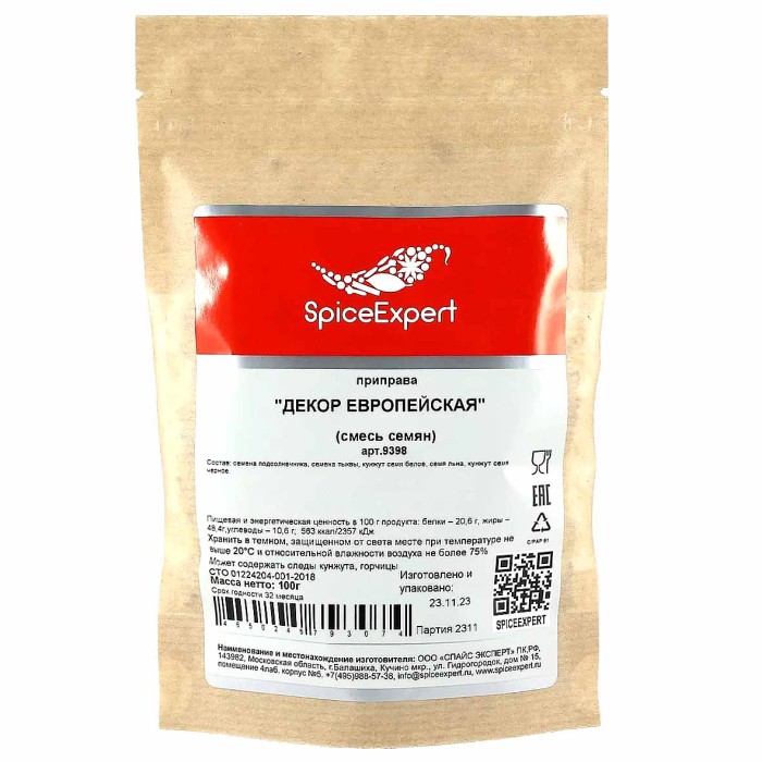 Приправа SpiceExpert Декор Европейская 100гр м/у