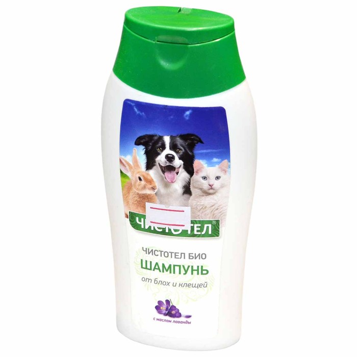 Шампунь Чистотел БИО от блох и клещей с маслом лаванды 180мл пэт
