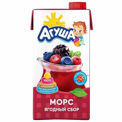 Морс Агуша ягоды лесные 500мл т/п