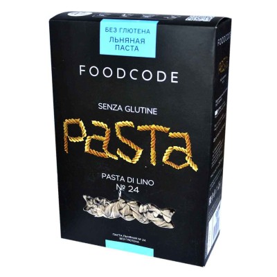 Паста Foodcode льняная без глютена №7 250гр к/у