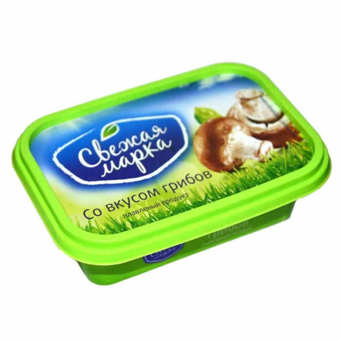 Сыр плавленый Свежая марка со вкусом грибов 55% 180гр пэт