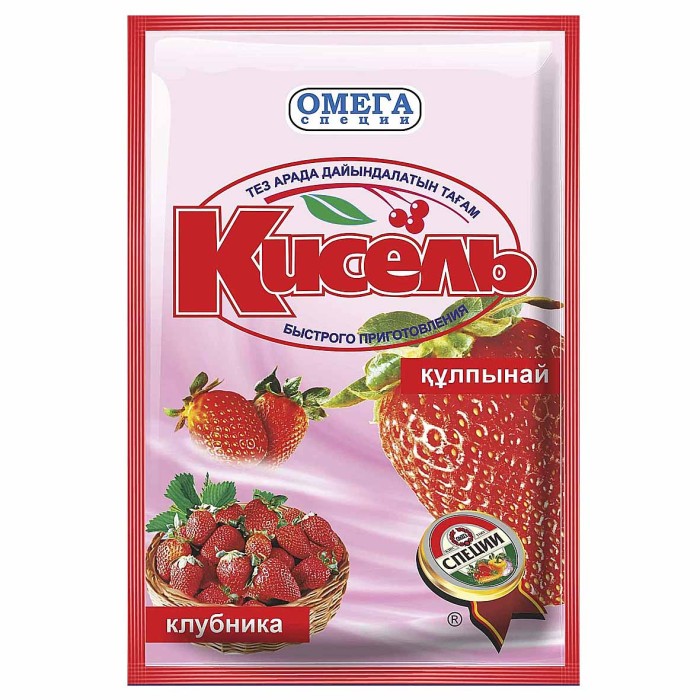 Кисель Омега клубника 90гр м/у