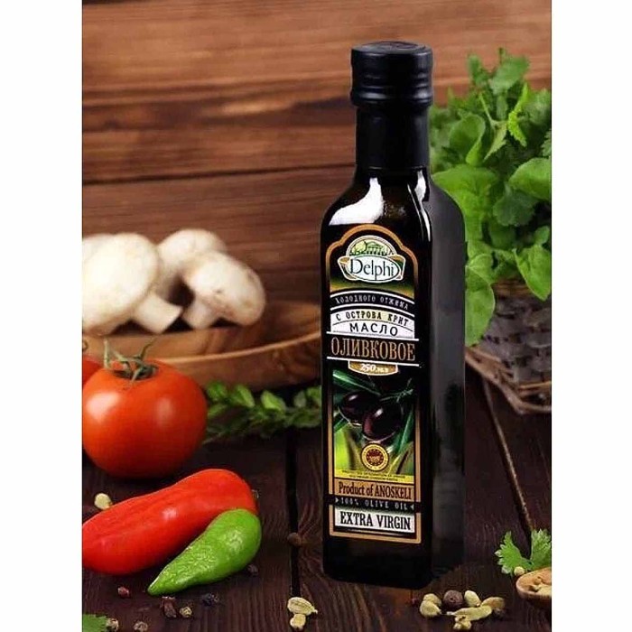 Масло оливковое Delphi Extra Virgin нераф в/с 0,5л ст/б